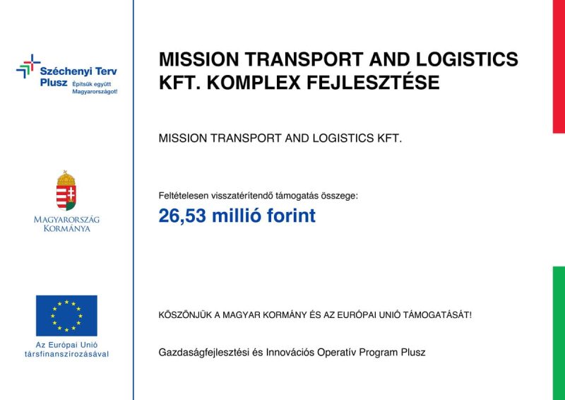 Mission Transport And Logistics Kft Komples Fejlesztese